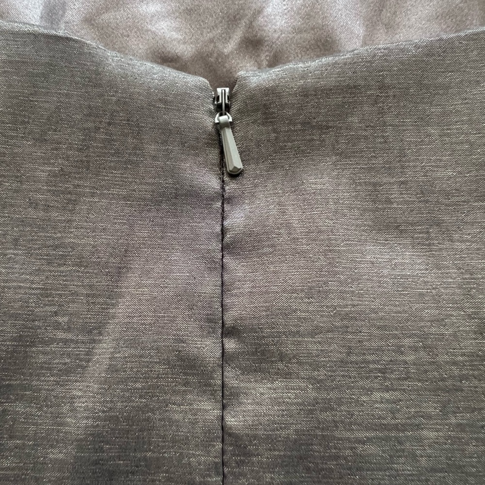 Jessica McClontick Party Dress Gunmetal Size 8 - Picture 5 of 8